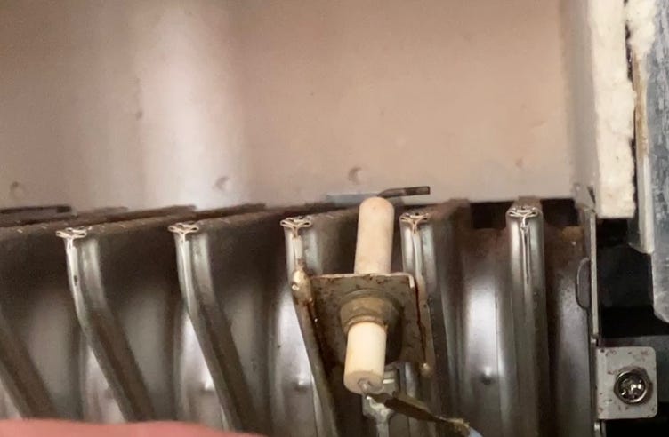 Potterton Suprima electrode in good condition showing correct spark gap